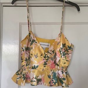 Yellow Floral top